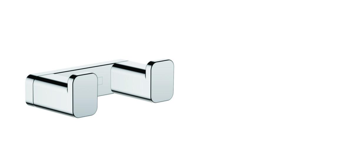 Handdukskrok AddStoris Dubbelkrok, Hansgrohe - HANSGROHE HANDDUKSKROK DUBBEL ADDSTORIS KROM