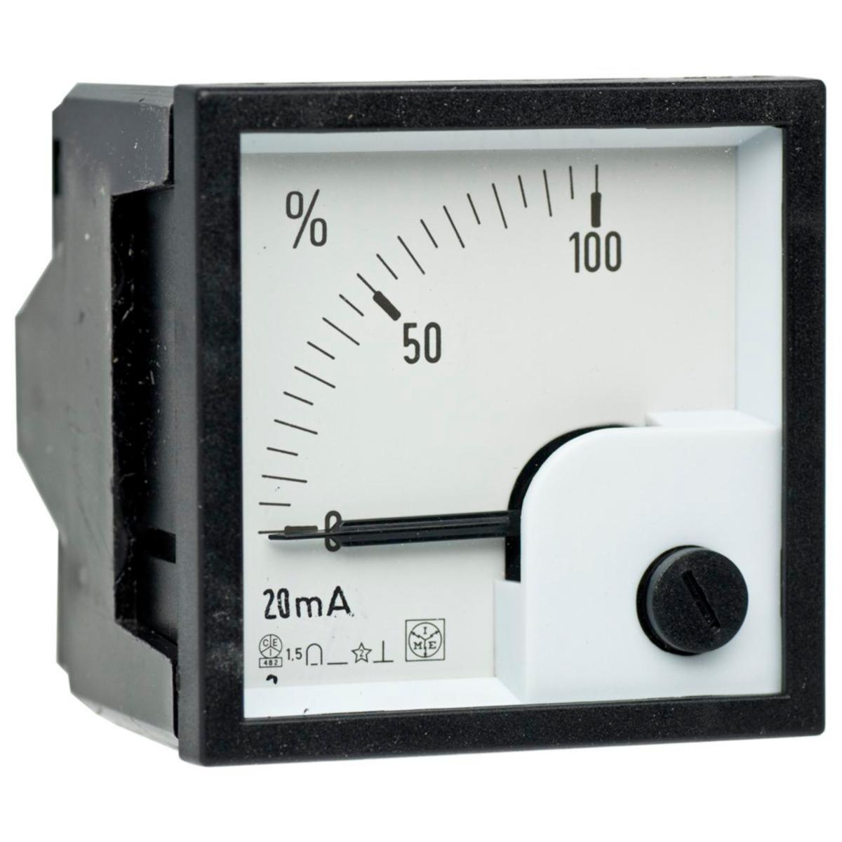 Amperemeter RQ48M 0-20 mA - AMPEREMETER DC PANEL RQ48M