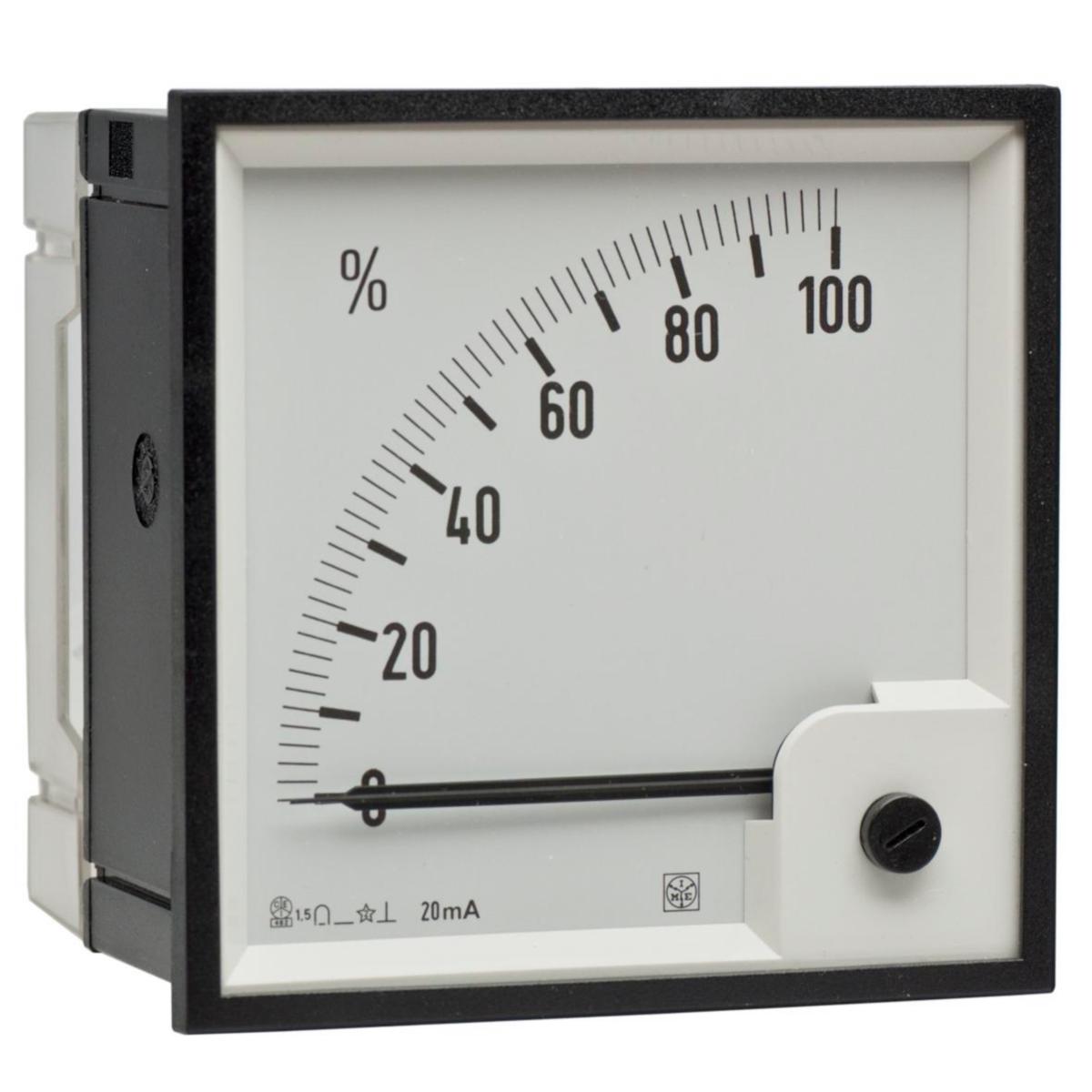 Amperemeter RQ96M 0-20 mA - AMPEREMETER DC PANEL RQ96M