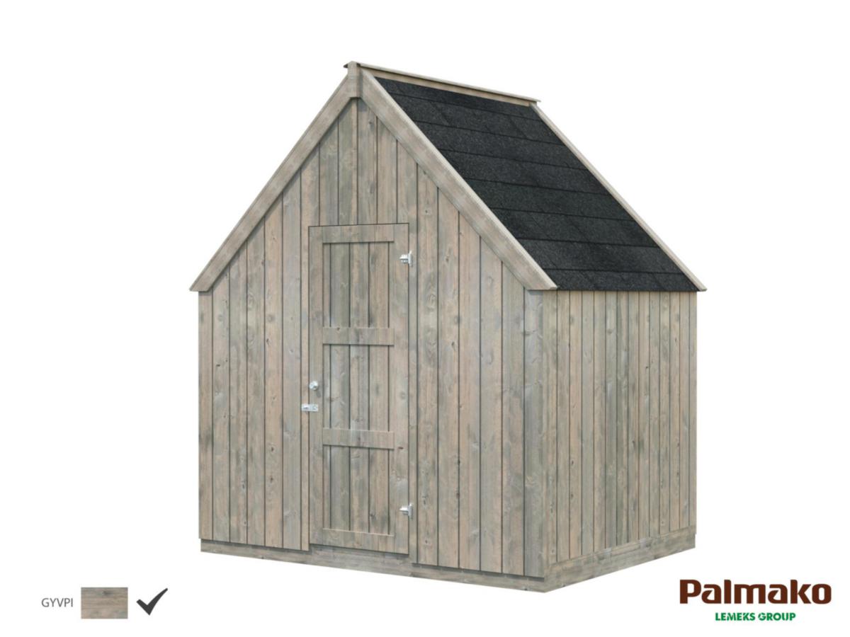 Förråd, Emilia, 4 m² - FÖRRÅD EMILIA 4,4 M2 (4,0 M2) GRÅ TRYCKIMPREGNERAD