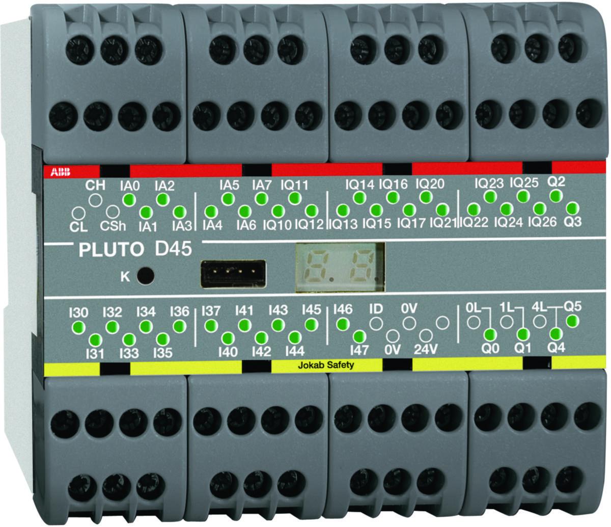 Säkerhets PLC Pluto med bus - SÄKERHETS PLC 45I/O MED BUS PLUTO D45