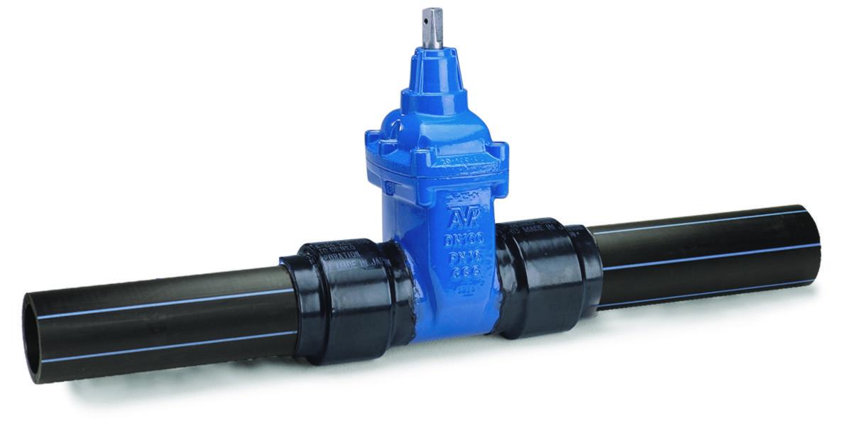 Slussventil AVK Serie 36/80 PN16 - 65 AVK SLUSSVENTIL PE100-ÄNDE 75MM SDR11 PN16