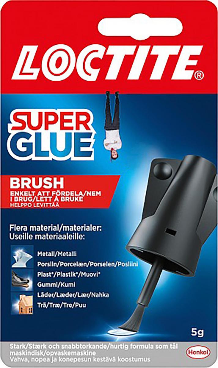 Snabblim Loctite Super Glue Brush - SNABBLIM LOCTITE SUPER GLUE BRUSH 5G M. PENSEL
