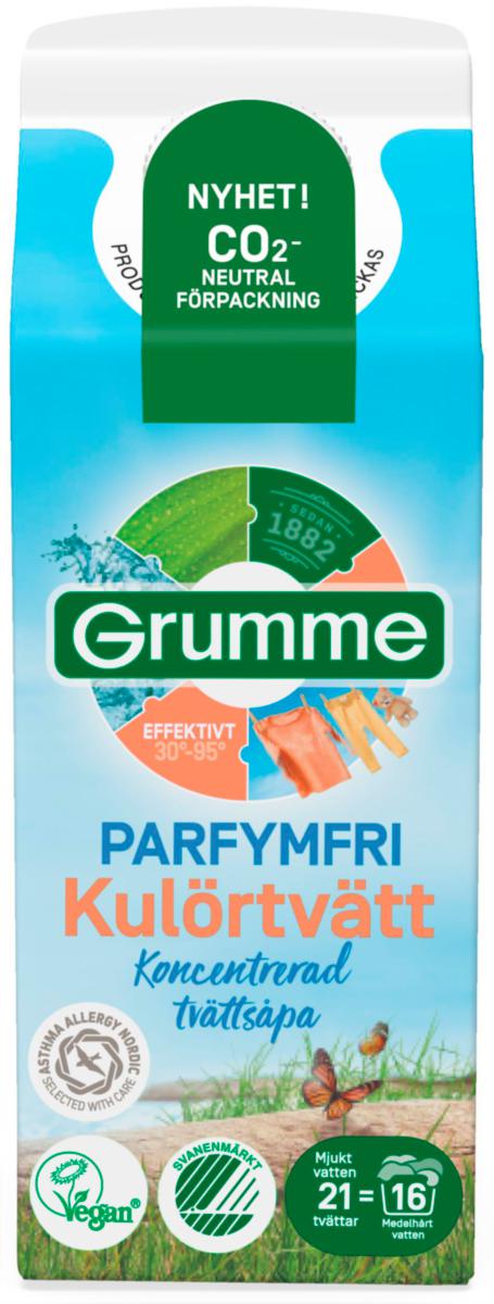Tvättmedel flytande Grumme - GRUMME FLYTANDE KULÖRTVÄTT SENSITIVE 750 ML