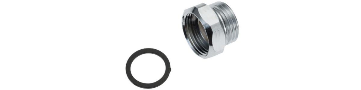 Övergångsnippel G15xM22, FMM - ÖVERGÅNGSNIPPEL FMM 2942-0009 M22X1 INV. - G 1/2 UTV.