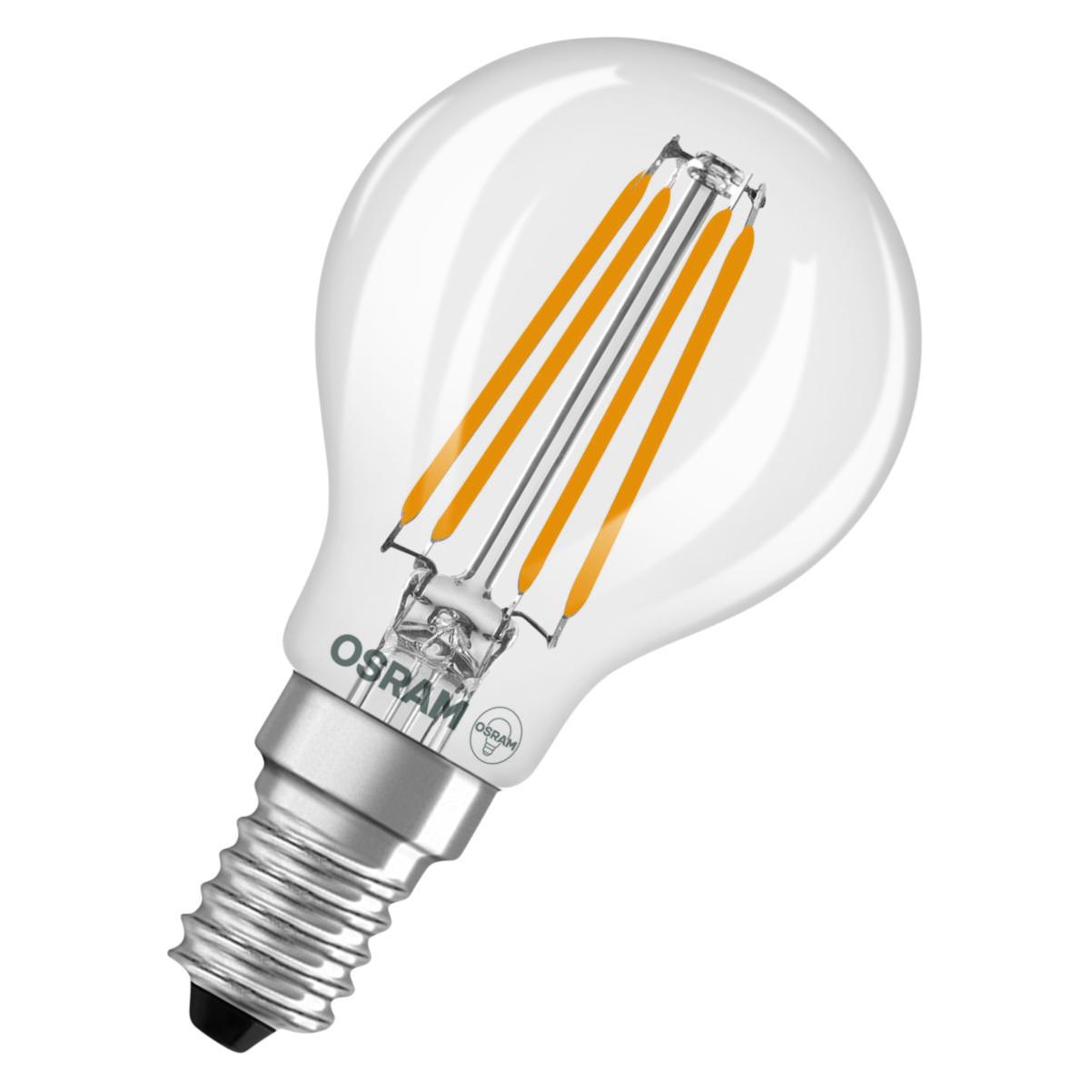 LED-lampa, klot, Star Classic, box, Osram - LEDLAMPA OSRAM STAR CLASSIC KLOT 470LM 3.4W 827 KLAR E14