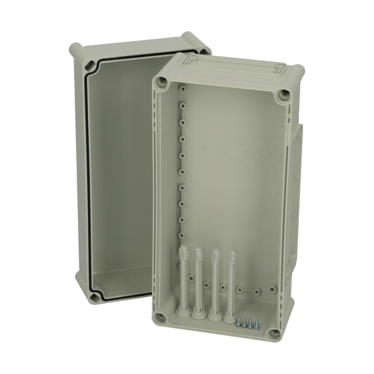 Apparatlådor EK med grått lock - APP.LÅDA EKMB 180 G