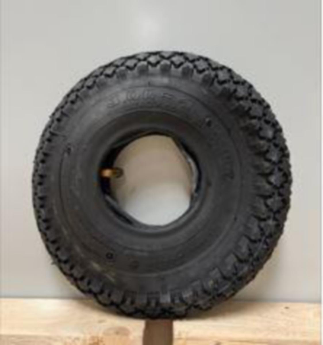 Gummidäck för luftgummihjul - GUMMIDÄCK 3.00-4 260X85 INKLUSIVE SLANG