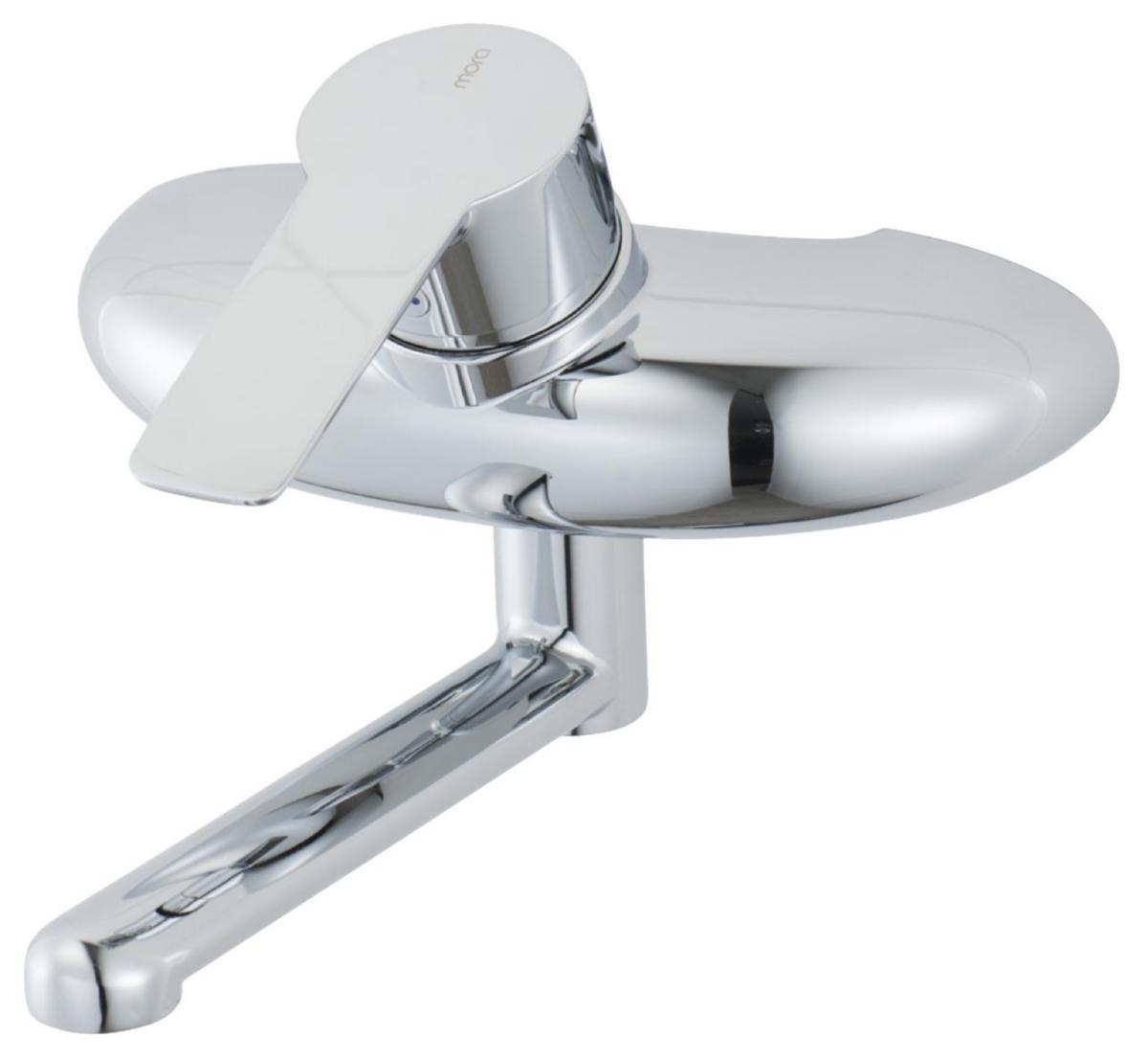 Tvättställsblandare Cera W5 väggmonterad, Mora - MORA CERA W5 1GR TVÄTT.BL VÄGG,150MM PIP 160C/C 253150