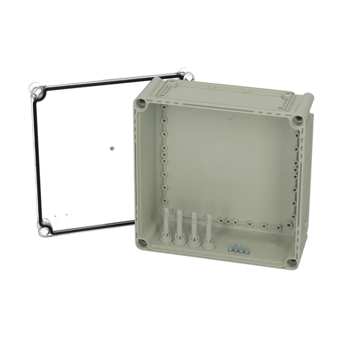 Apparatlådor EK med transparent lock - APP.LÅDA EKOE 130 T