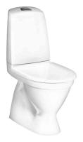 WC-stol GBG 1546 Nautic, dolt S-vattenlås, enkelspolning, Hygienic Flush, mjuksits, förhöjd