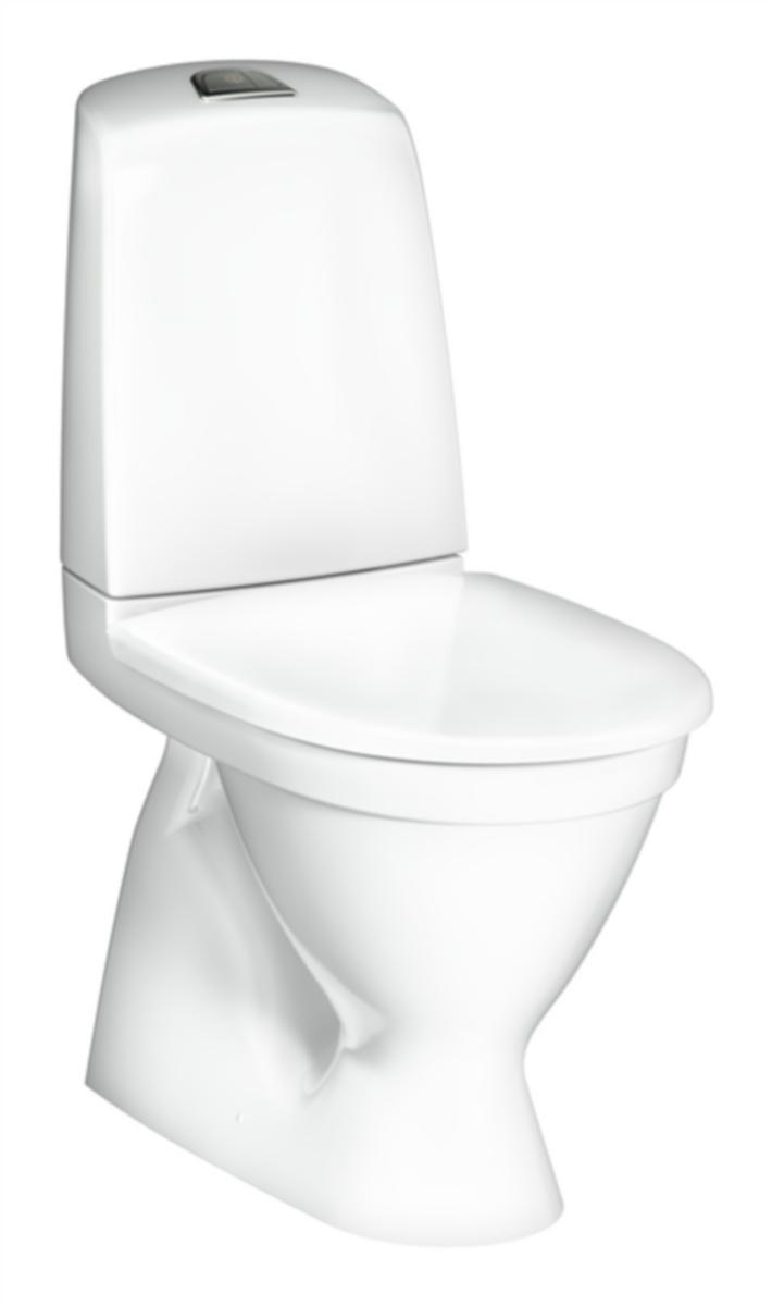 WC-stol GBG 1510 Nautic, dolt P-vattenlås, Hygienic Flush, mjuksits - WC STOL NAUTIC 1510 P-LÅS 2/4L STD SITS 7796161