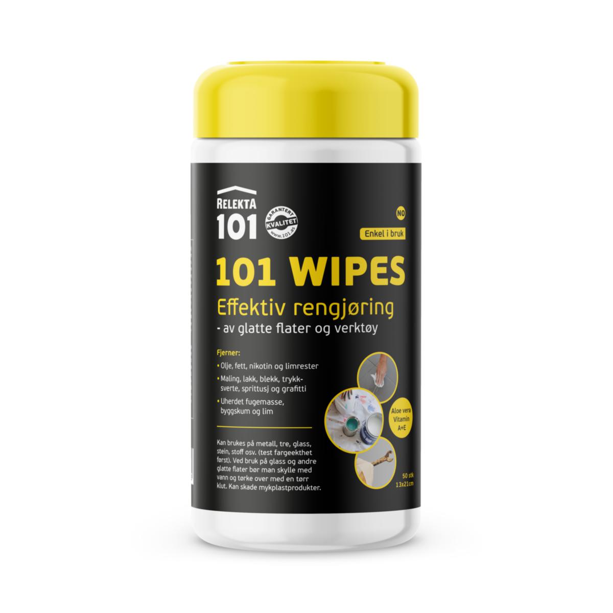 Rengöringsduk, Relekta 101 Wipes - RENGÖRINGSDUK 101 WIPES 50 ST/FRP