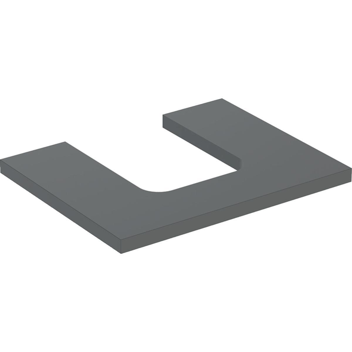 Bänkskiva ONE 60 TS Skålform, Geberit - GEBERIT ONE BÄNKSKIVA 60 TS SKÅLFORM MITTEN LAVA
