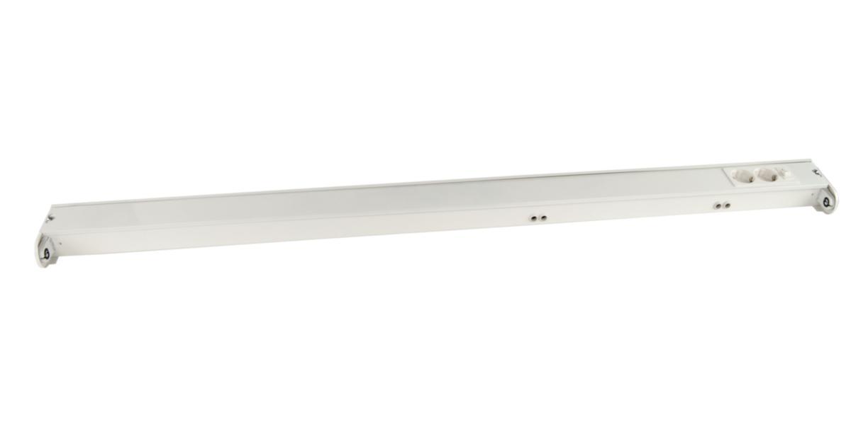 Bänkbelysning med elektronisk ballast - BÄNKBELYSNING 1X36 MED UTTAG L 1225MM VÄNDBAR VIT