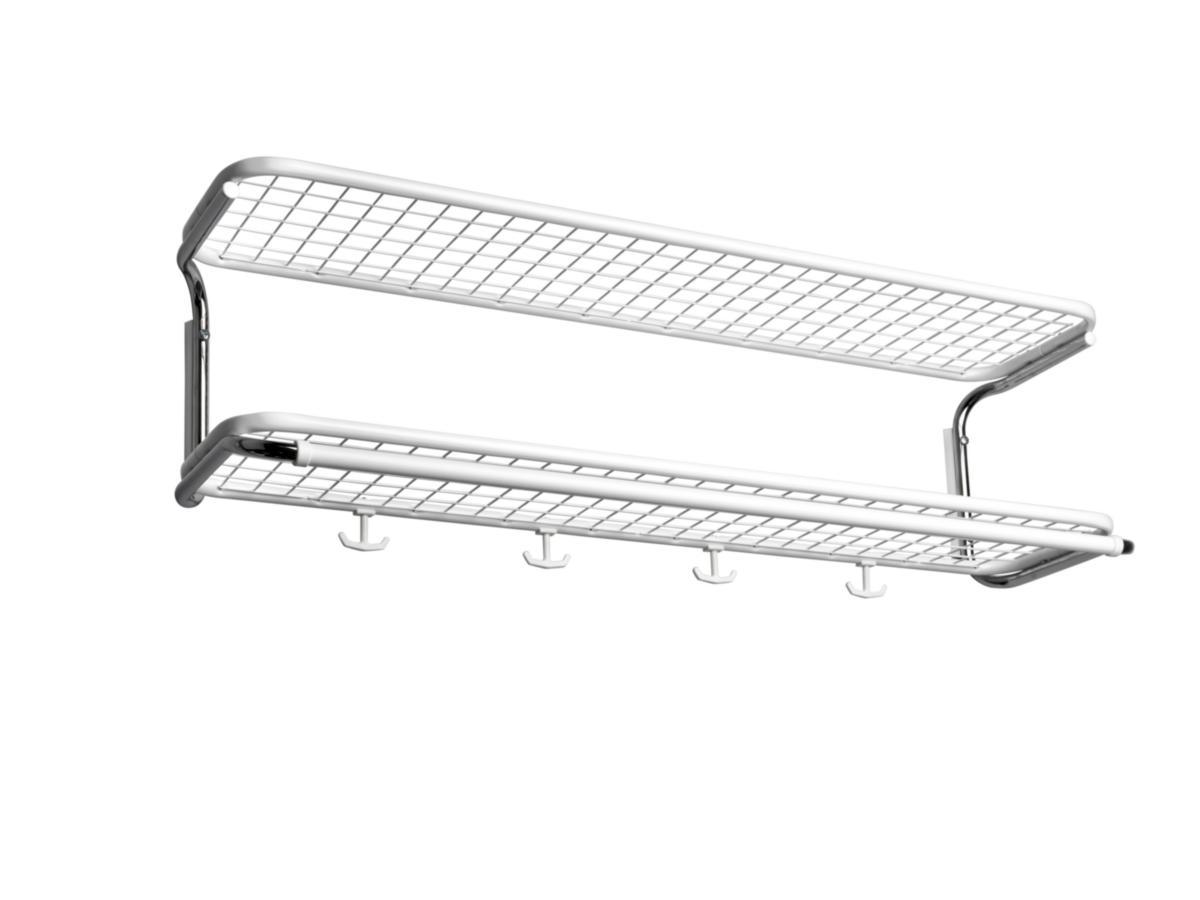 Hatthylla Essem Classic 301 Vit/Krom - HATTHYLLA ESSEM CLASSIC 301 VIT/KROM L=1400 MM MONTERAD