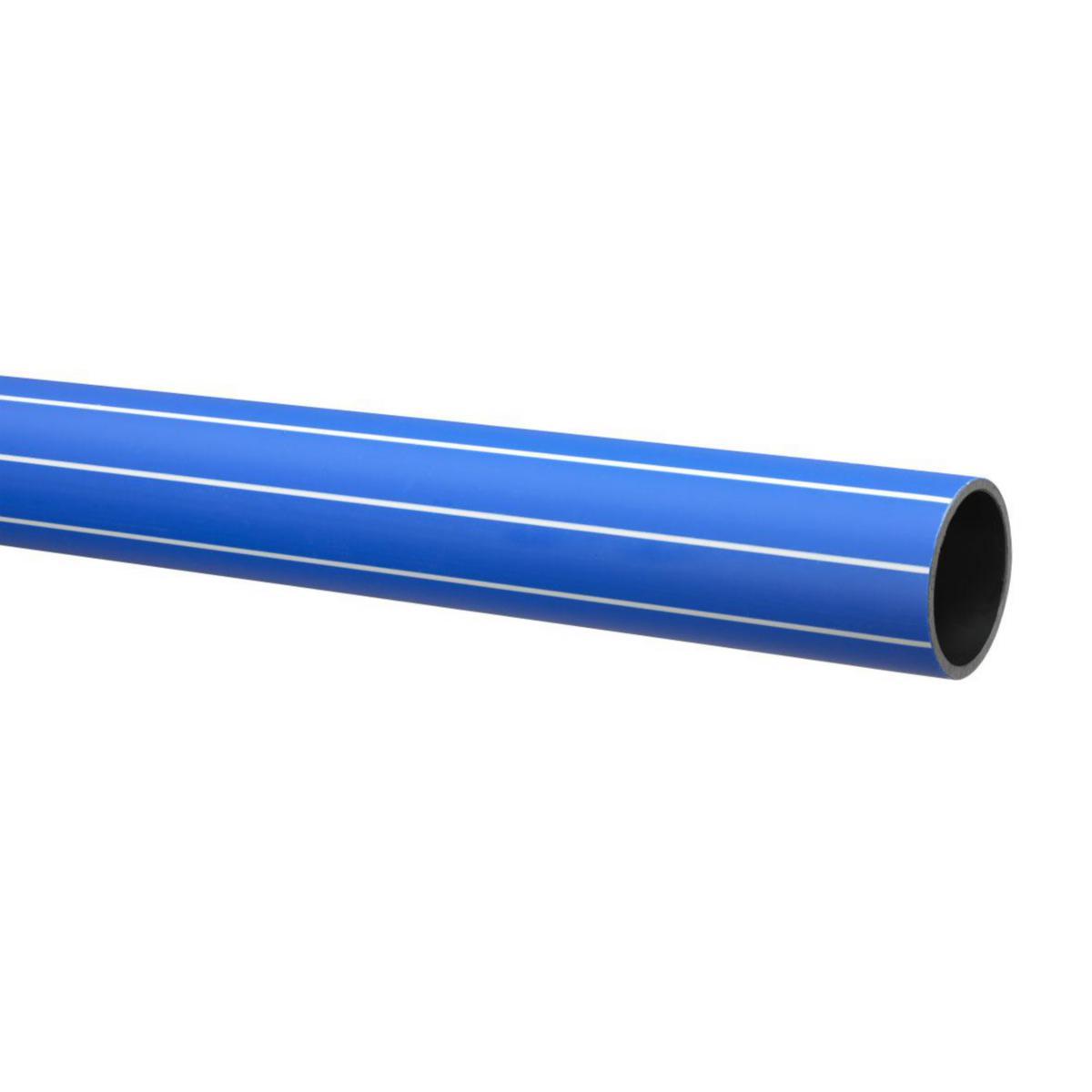 PEH Tryckrör, ProFuse RC PN 10 SDR 17, Blå stripe, 6m - 160x9.5 PEH PROFUSE RC-RÖR L=6M SDR17 PN10 BLÅ