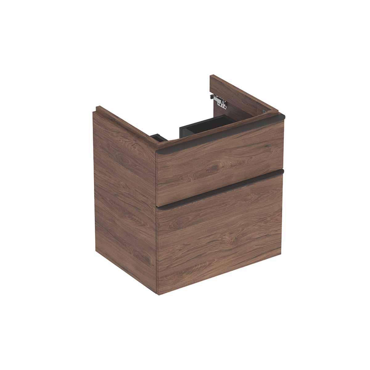 Underskåp Smyle Square med 2 lådor, Geberit - GEBERIT SMYLE SQUARE UND.SKÅP B58.4.H61.7.T47.V-NÖT .2 LÅDOR