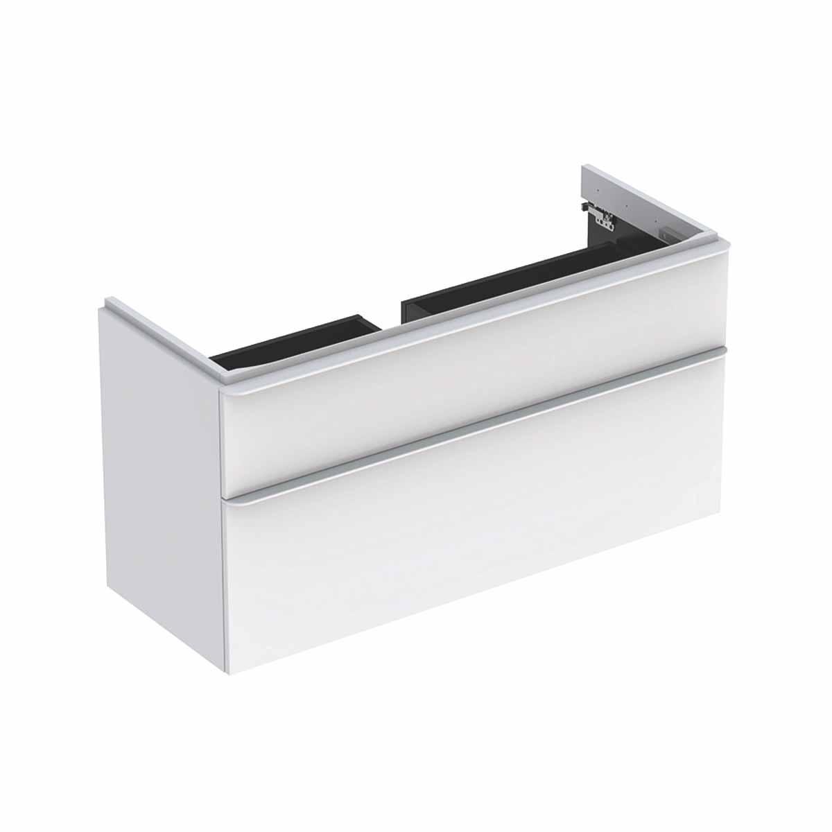 Underskåp Smyle Square med 2 lådor, Geberit - GEBERIT SMYLE SQUARE UND.SKÅP B118.4.H61.7.T47. VIT. 2 LÅDOR