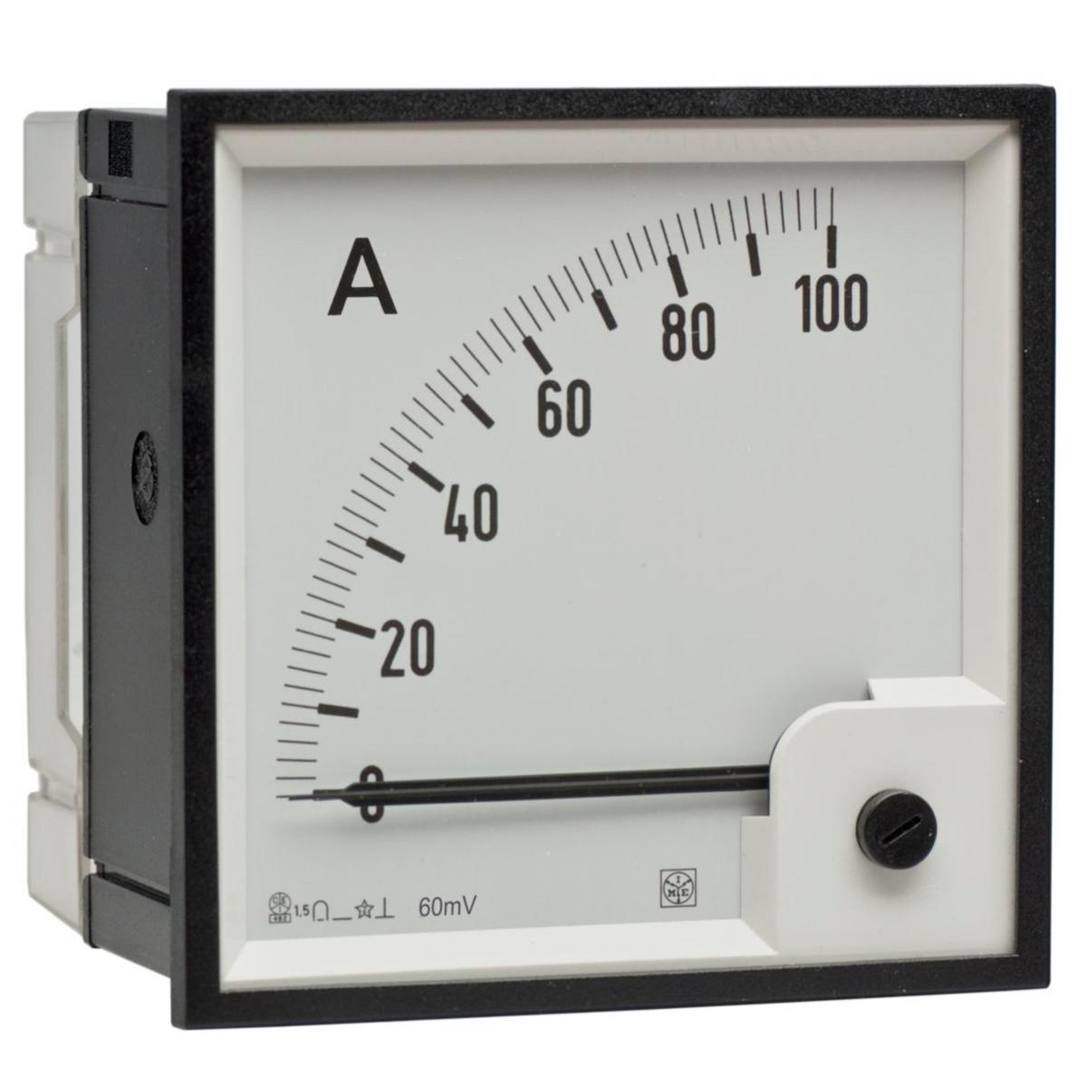 Amperemeter RQ96M 0-60 mA - AMPEREMETER DC SHUNT RQ96M