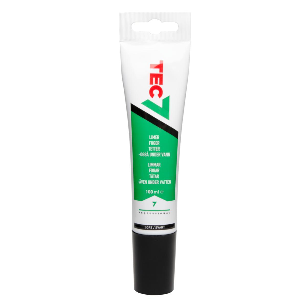 Lim & fogmassa, Tec7 tub - LIM-/FOGMASSA TEC7 TUB SVART 100ML