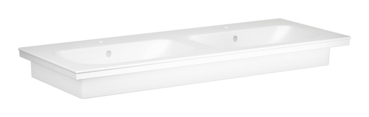 Tvättställ Artic för inbyggnad, Gustavsberg - GBG ARTIC MÖBELTVÄTTSTÄLL 120 CM. F. ARTIC MÖBLER. 2 BASSÄNG