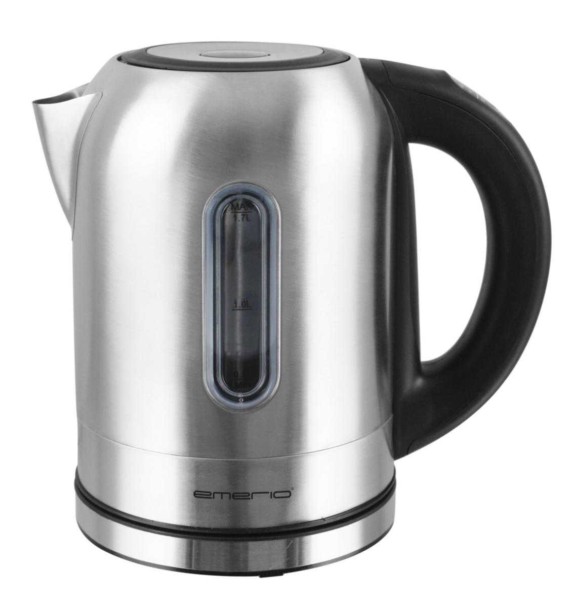 Vattenkokare, 1.7 l, digital - VATTENKOKARE 1,7 L ROSTFRITT STÅL 2200 W DIGITAL EMERIO