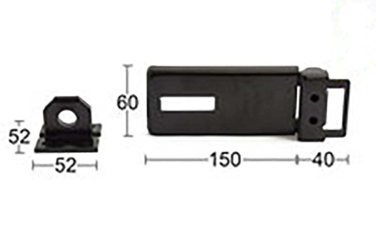 Ledhasp 125 Klass 2 - LEDHASP ABUS 125/150 Z KL2 GR3 150MM SB