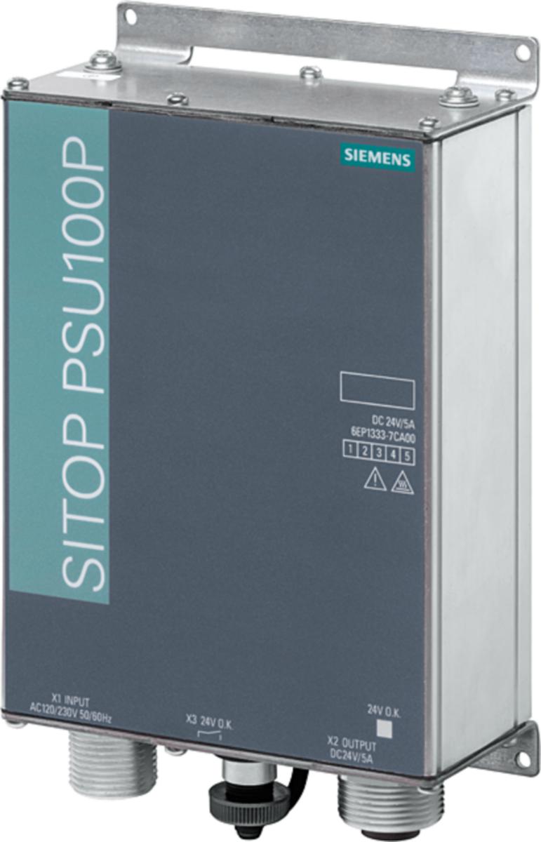 Nätaggregat Sitop PSU100P - NÄTDON PSU100P 1-F/24V/5A 6EP1333-7CA00