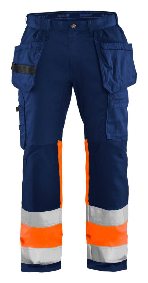 Midjebyxa Blåkläder 1558-1811 - MIDJEBYXA BLK 1558-1811 KL1 MARINBLÅ/VARSELORANGE C50
