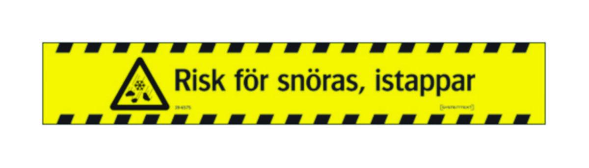 Varningsskyltar "Snöras" - VARNINGSTEJP "RISK FÖR SNÖRAS, ISTAPPAR" 39-6575 66MTRX75MM