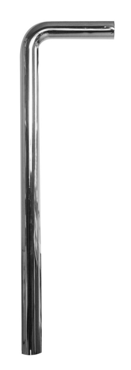 Utloppsrör i vinkel ABS, Faluplast - UTLOPPSRÖR 90° 160X620X40MM FÖRKROM. FALUPLAST