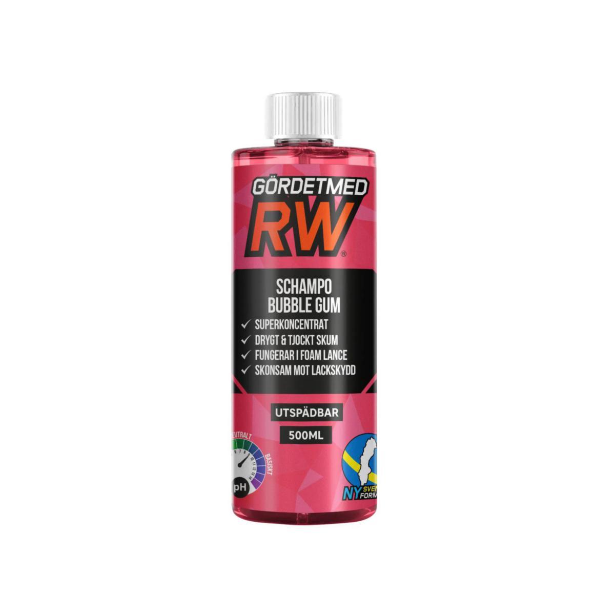 Bilschampo RW - BILSCHAMPO RW BUBBLE GUM SUPERKONCENTRAT FLASKA 0.5L
