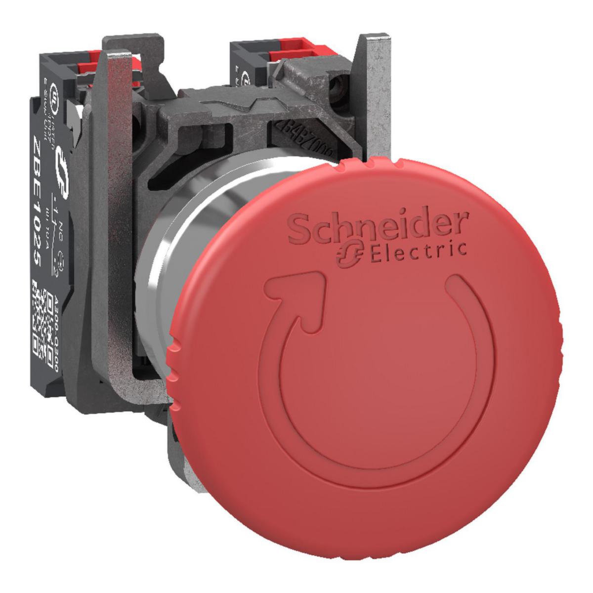 Nödstopp XB4BS push-in - NÖDSTOPP Ø40 2XNC PUSH-IN XB4BS84445