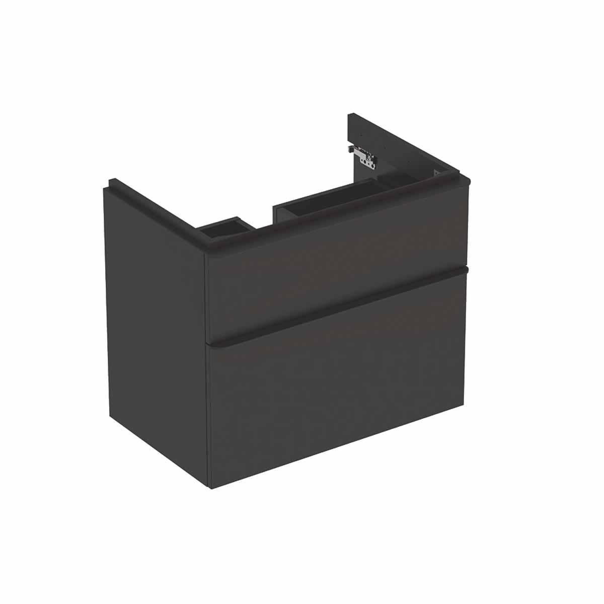 Underskåp Smyle Square med 2 lådor, Geberit - GEBERIT SMYLE SQUARE UND.SKÅP B73.4.H61.7.T47. LAVA. 2 LÅDOR