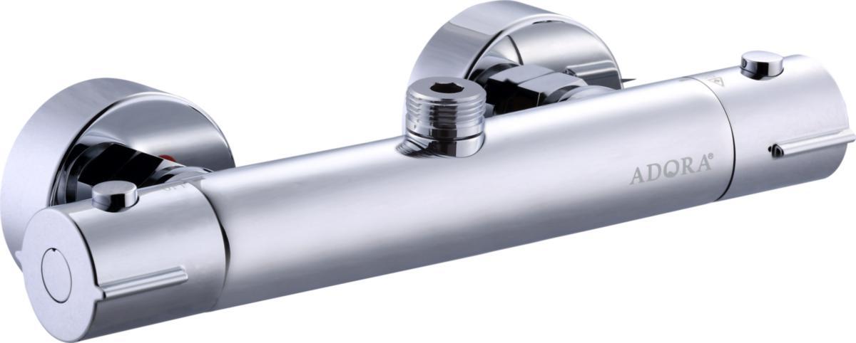Termostatblandare för dusch, 160 c/c, anslutning upp, Exigo UP 160, ADORA® - DUSCHBL ADORA KROM ANSL UPP 160C/C KROM EXIGO UP 160