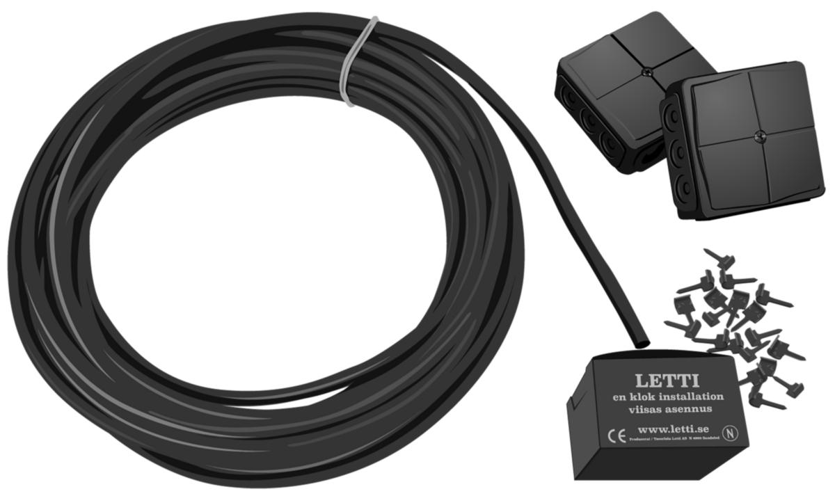 Installationskit Svart 5G1,5 mm² EXLQ - DOSSATS SVART 5G EXLQ 770028