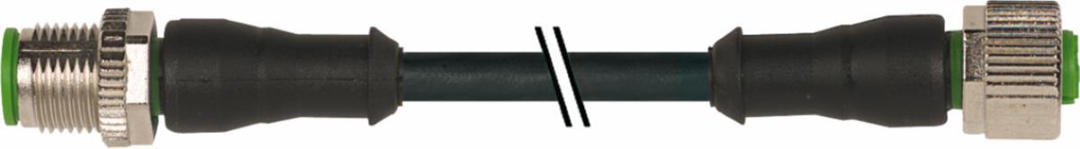Kablage M12/M12 5-pol - KABLAGE M12 HANE-HONA 5P 20M