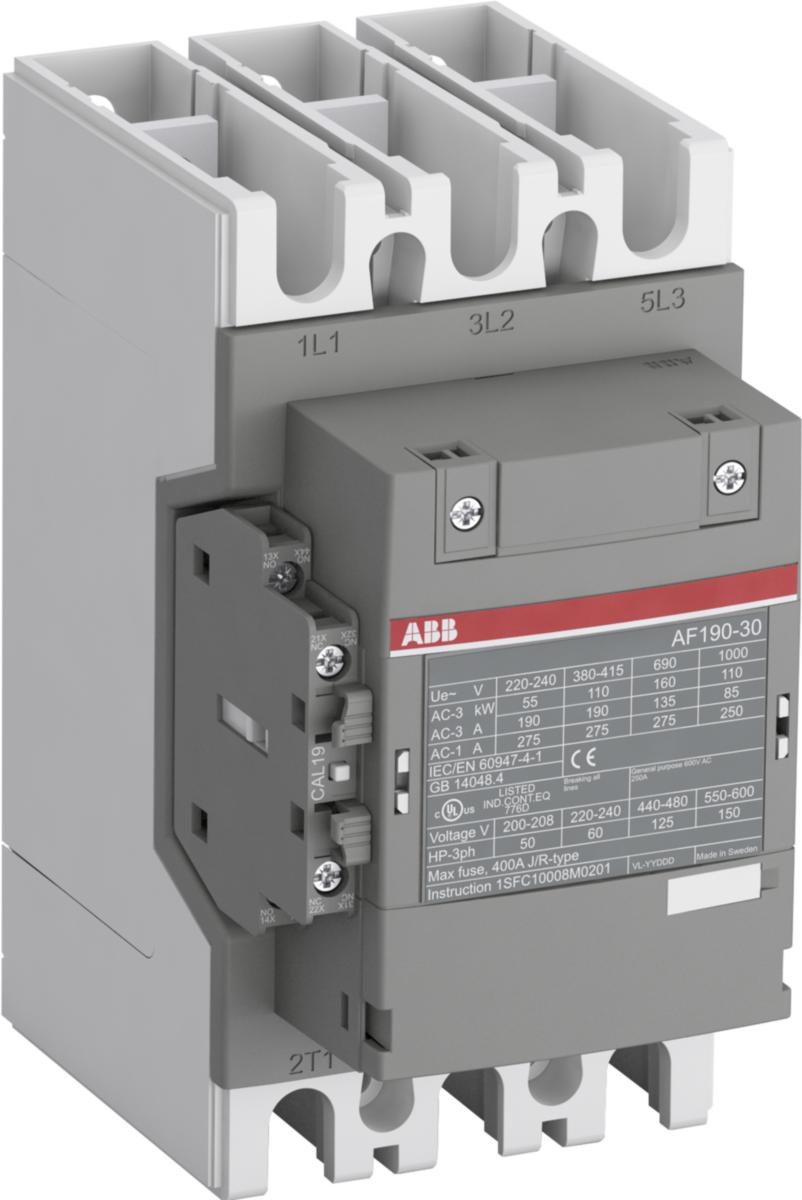 Kontaktor 3-pol typ AF 116-AF 370 - KONTAKTOR AF190-30-11-13 AF190-30-11 100-250V