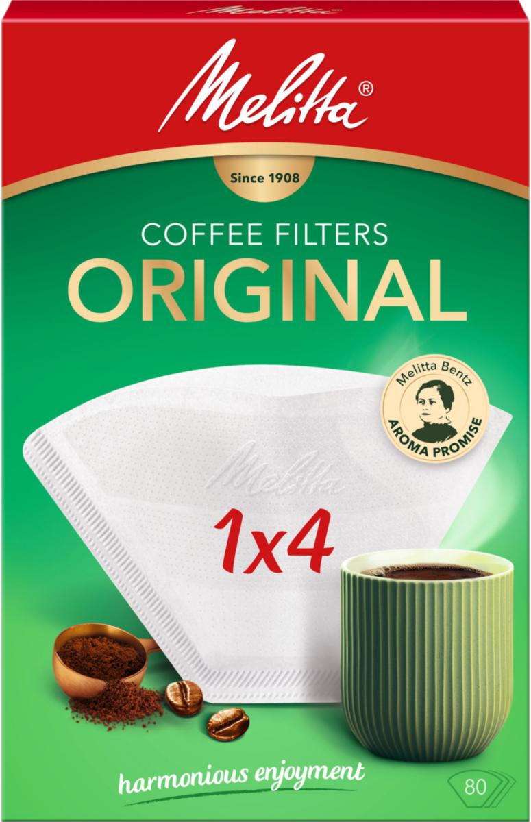 Kaffefilter Melitta Original - KAFFEFILTER 1X4 ORIGINAL MELITTA 1X4 VITA 80P