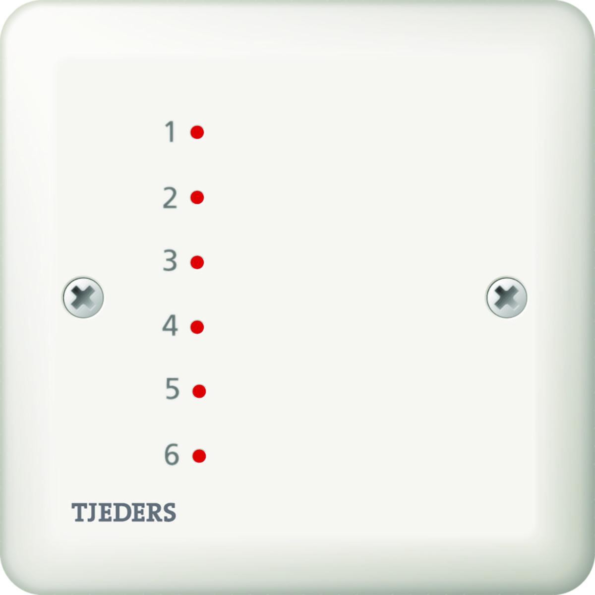 Indikering optisk "Dold Detektor", Tjeders - INDIKERING OPT 6X2MM RÖD