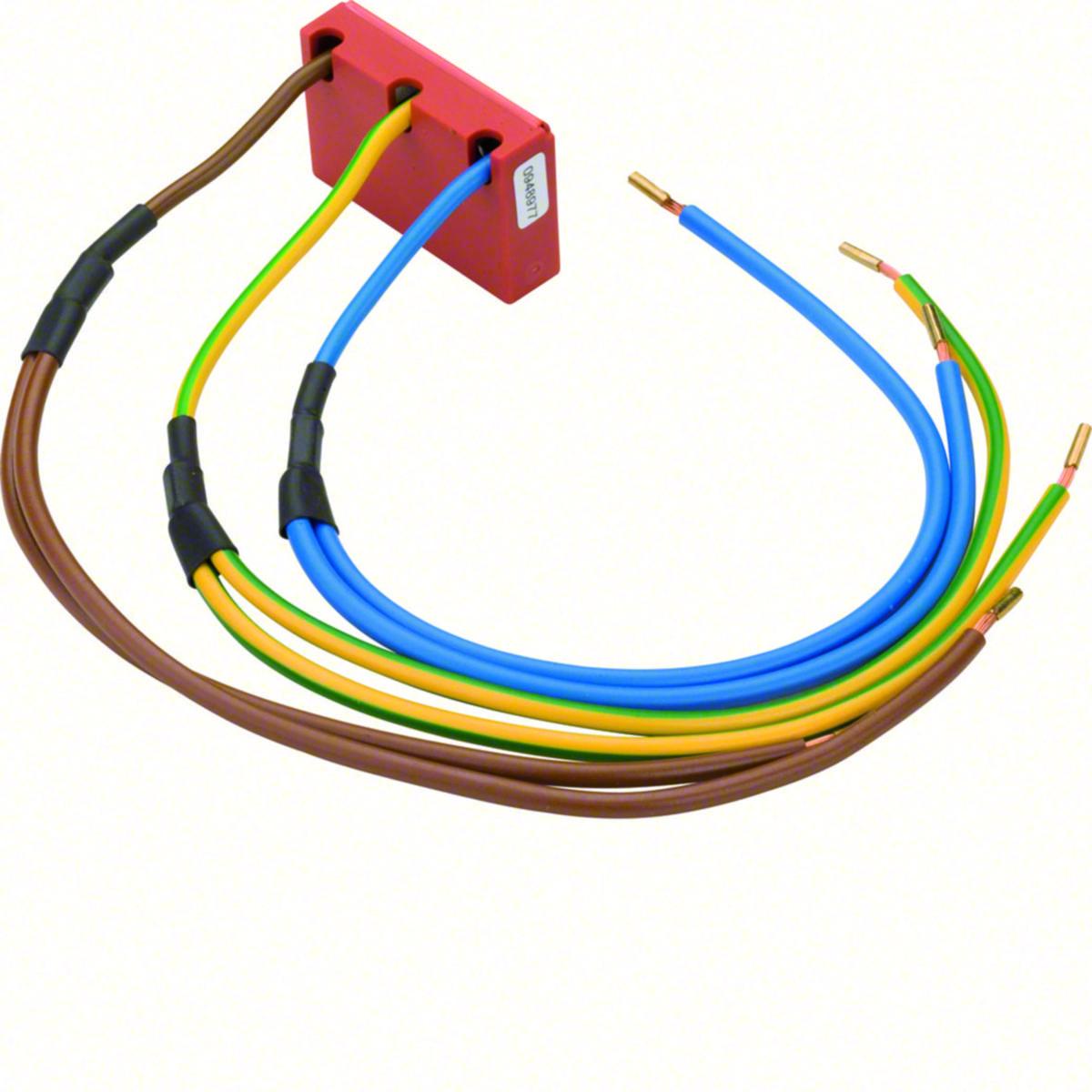 Finskydd typ 3, 2 uttag - ÖVERSPÄNNIGSSKYDD 6-POL MED FINSKYDD HAGER EUS615