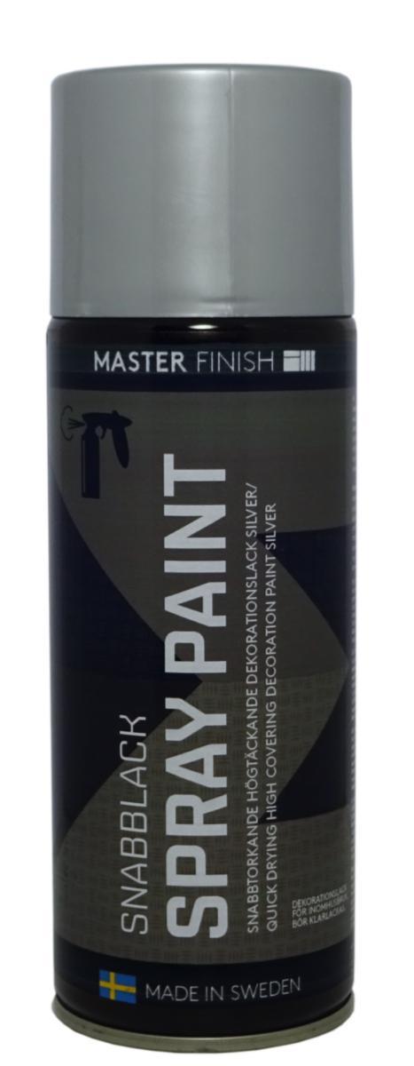 Sprayfärg Snabblack Master - SPRAYFÄRG MASTER SILVER BLANK 400ML