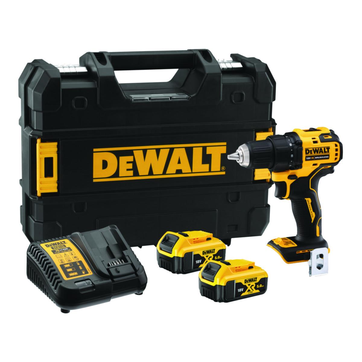 Borrskruvdragare DEWALT DCD708P2T - BORR/SKRUVD. DEWALT DCD708P2T 18V. 2X5 AH BATTERI. TSTAK