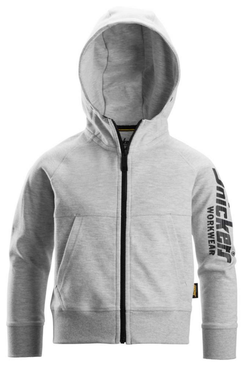 Huvjacka Snickers 7512 Barn - HUVTRÖJA SNICKERS 7512 GRÅMELERAD BARN STL 104