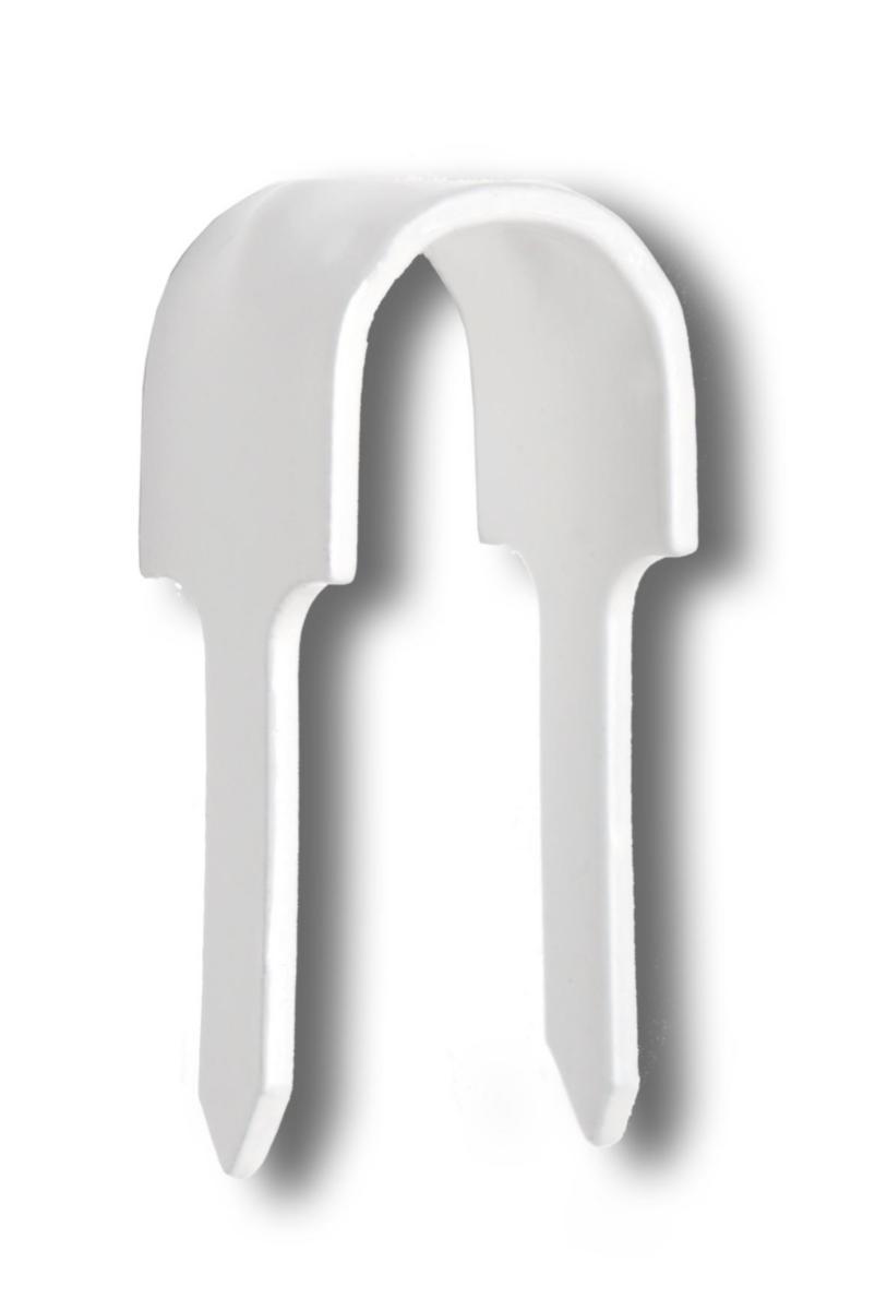 Lettiklammer elförzinkade med vit plastbeläggning - LETTIKLAMMER 8-2B/16P (100st)