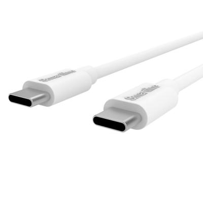 LADDKABEL 1 M USB-C TILL USB-C VIT SMARTLINE