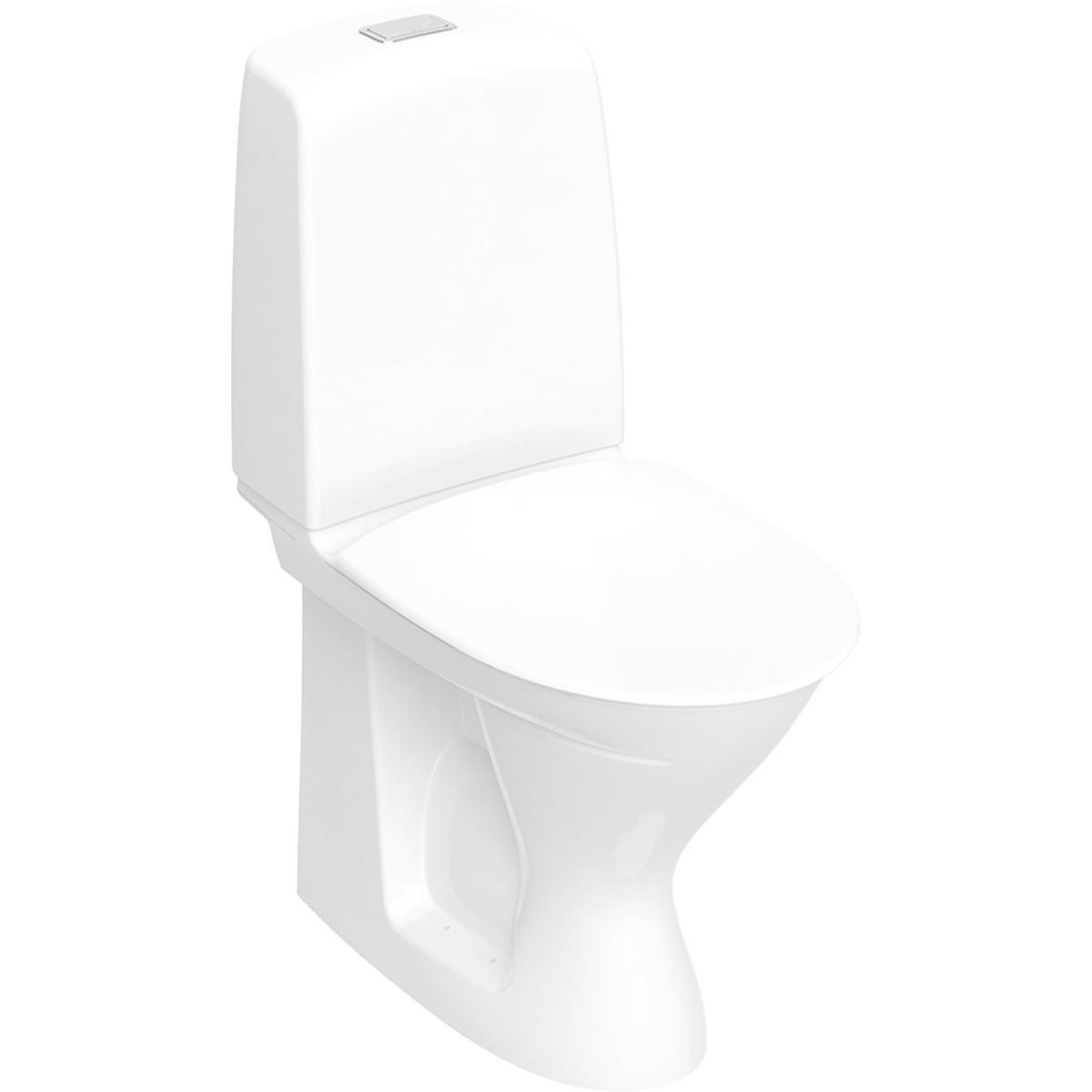WC-stol, hög modell, Spira Rimfree, 6261, Ifö - WC SPIRA 6261 IFÖ DOLT S-LÅS 4/2L FÖRHÖJD MJUKSITS LIM