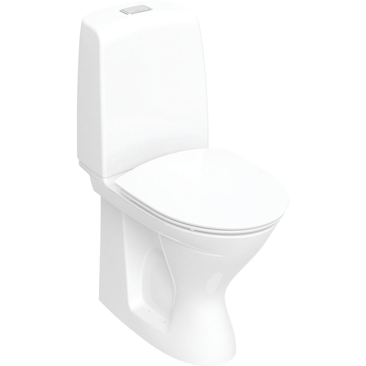 WC-stol, hög modell, Spira Rimfree, 6261, Ifö - WC SPIRA 6261 IFÖ DOLT S-LÅS 4/2L FÖRHÖJD MED SITS SC LIM