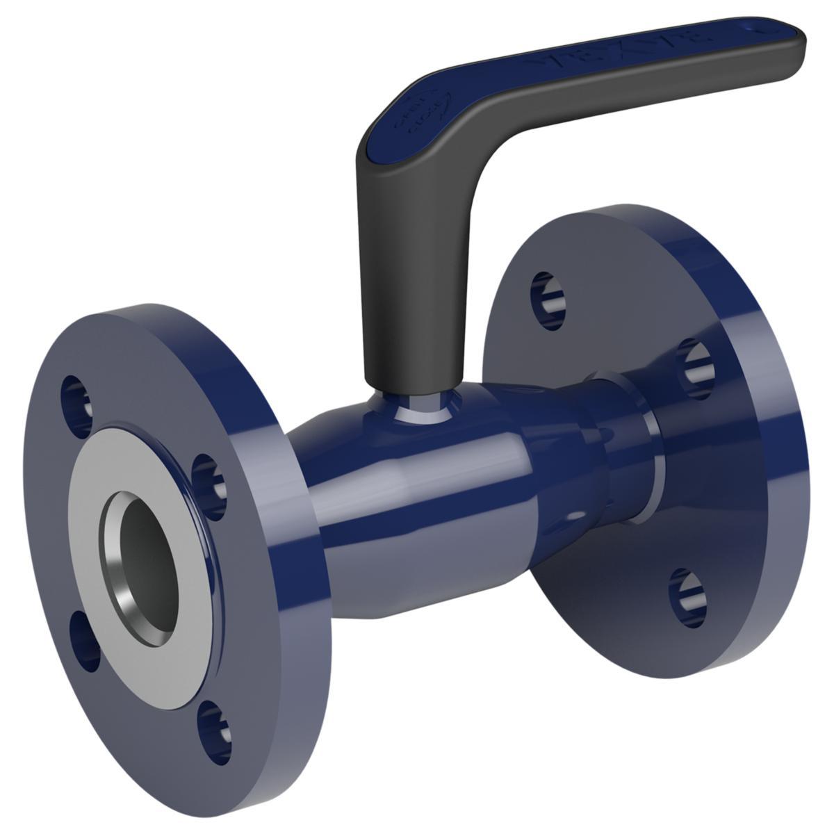 Helsvetsad kulventil fabrikat Vexve Serie 103X i kolstål med flänsar, reducerat flödesutförande - KULVENTIL DN50 FL PN40 P235GH VEXVE-X RED. HANDSPAK
